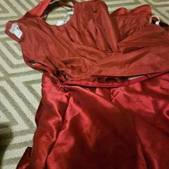 Jovani Burgundy Evening Party‎  Dress 20 - Picture 7 of 11